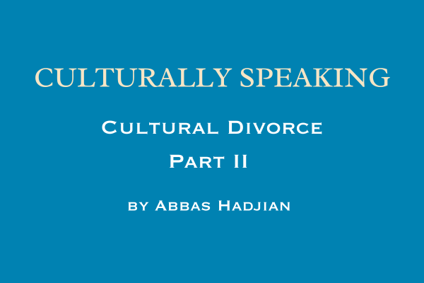 Cultural Divorce Part II