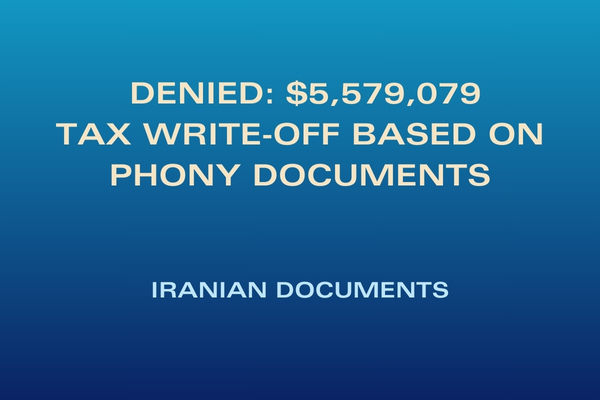 title card for Phony Documents of Iranian Property