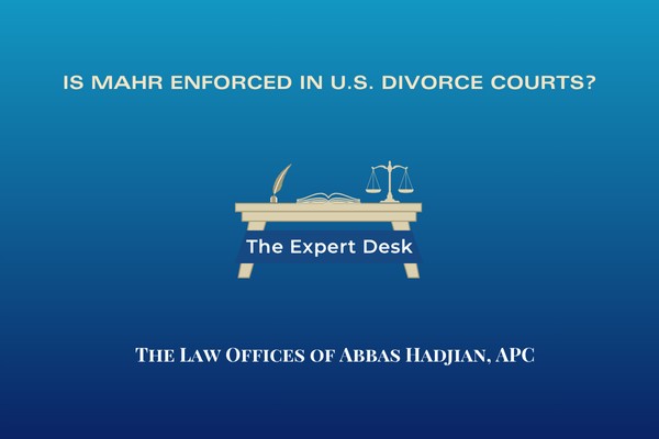 Is Mahr enforced in US divorce courts?